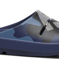 FJ X OOFOS Men's OOahh Sport Slide Sandal - Navy Camo
