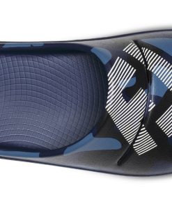 FJ X OOFOS Women's OOahh Sport Slide Sandal - Navy Camo