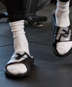 FJ X OOFOS Men's OOahh Sport Slide Sandal - Black