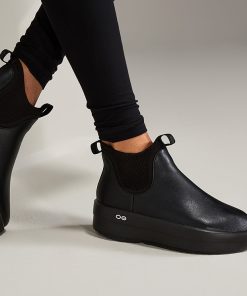 Women's OOmega Leather Londoner - Black